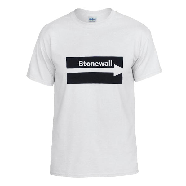 Stonewall Arrow Logo T-Shirt - white – StonewallUK