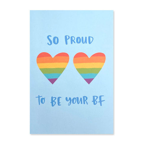 Greeting Card - "So Proud To Be Your BF"