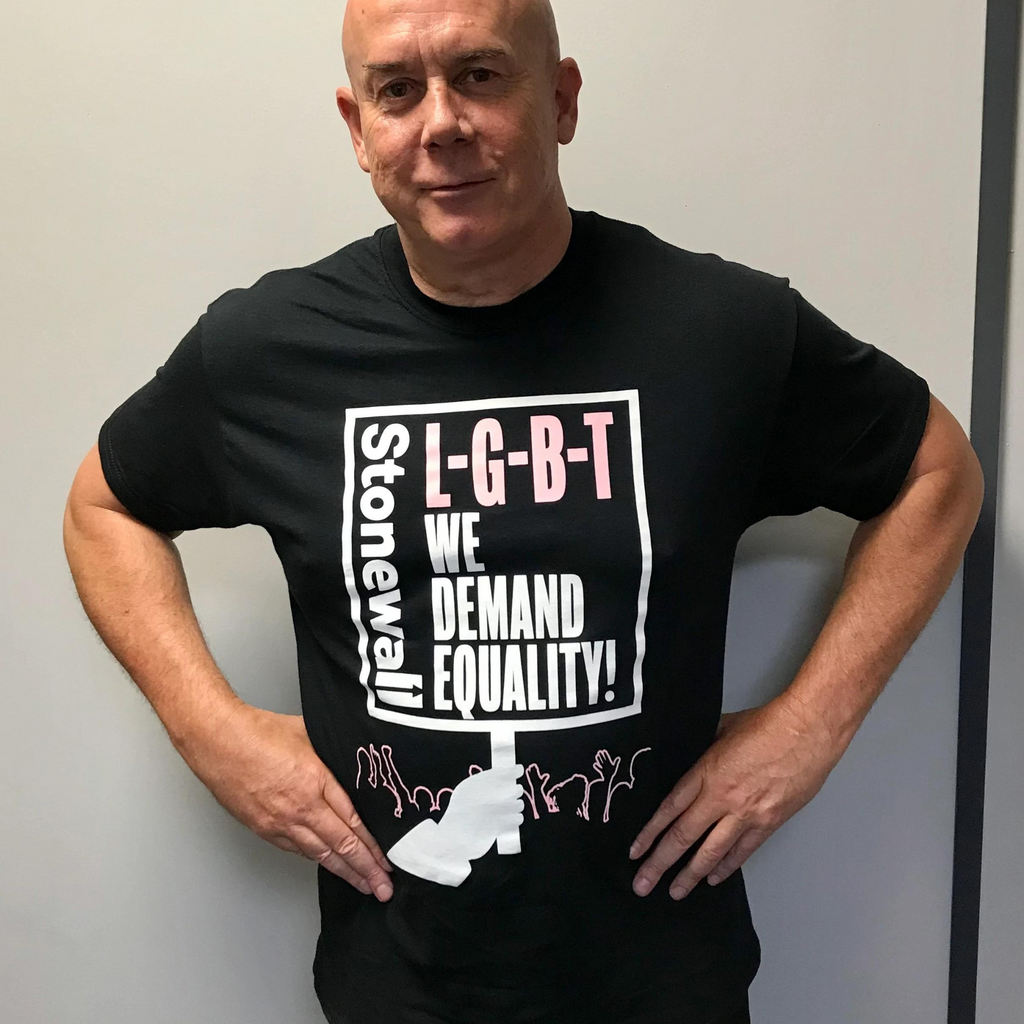 Limited Edition T Shirt L G B T We Demand Equality