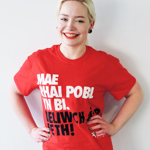 Some People are Bi. Get over it! (Welsh language) t-shirt